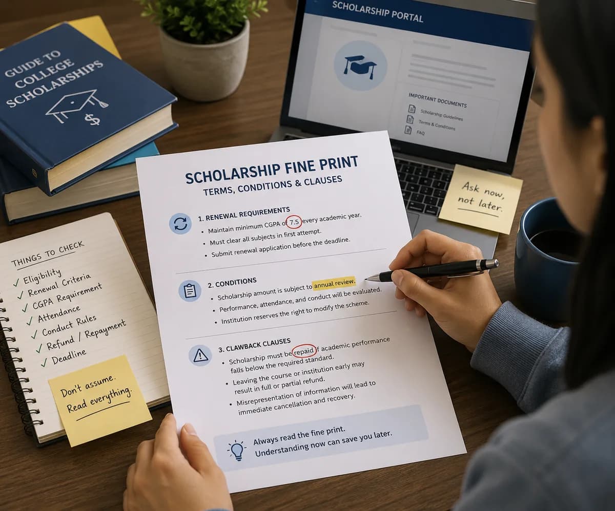 Reading Scholarship Fine Print: Renewal, Conditions, and Clawback Clauses